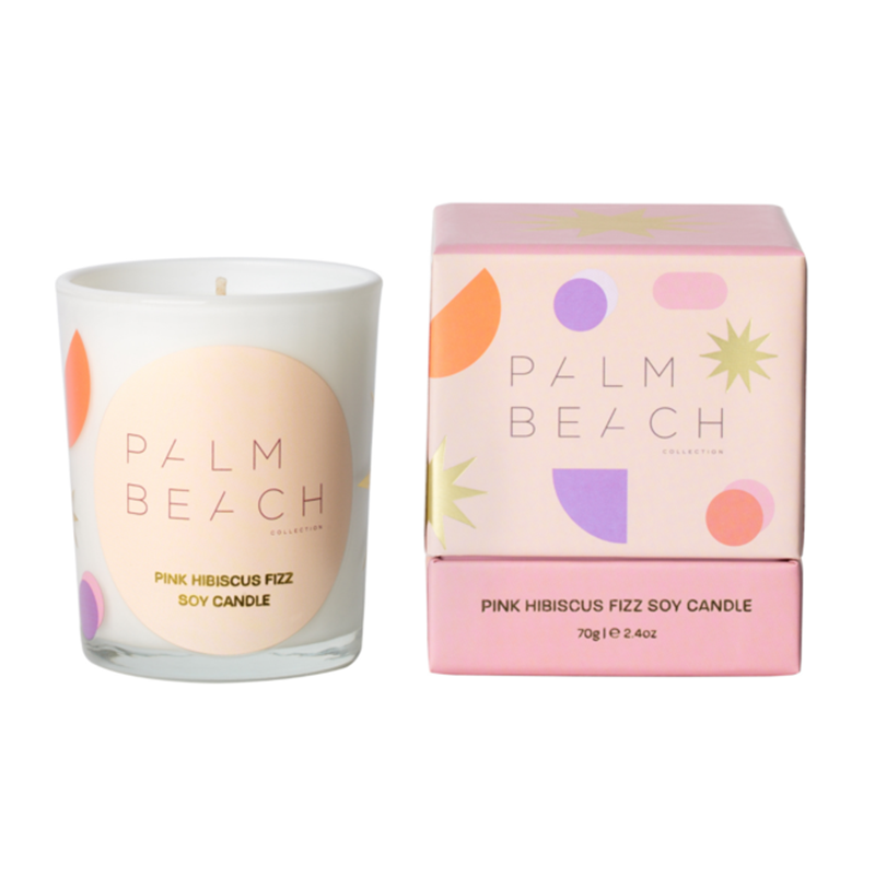 Pink Hibiscus Fizz 70g Mini Candle
