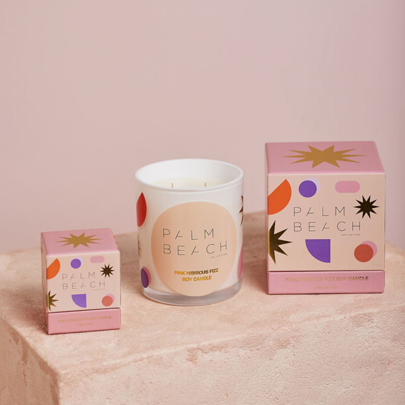 Pink Hibiscus Fizz 420g Standard Candle