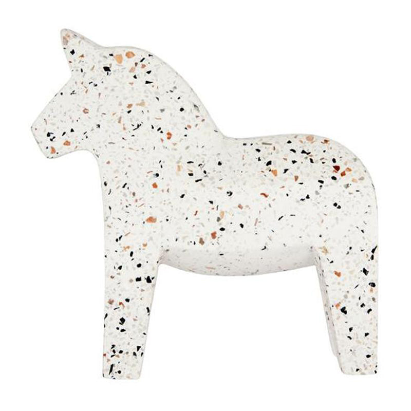 Terrazzo Dala Horse - Snow Sprinkle