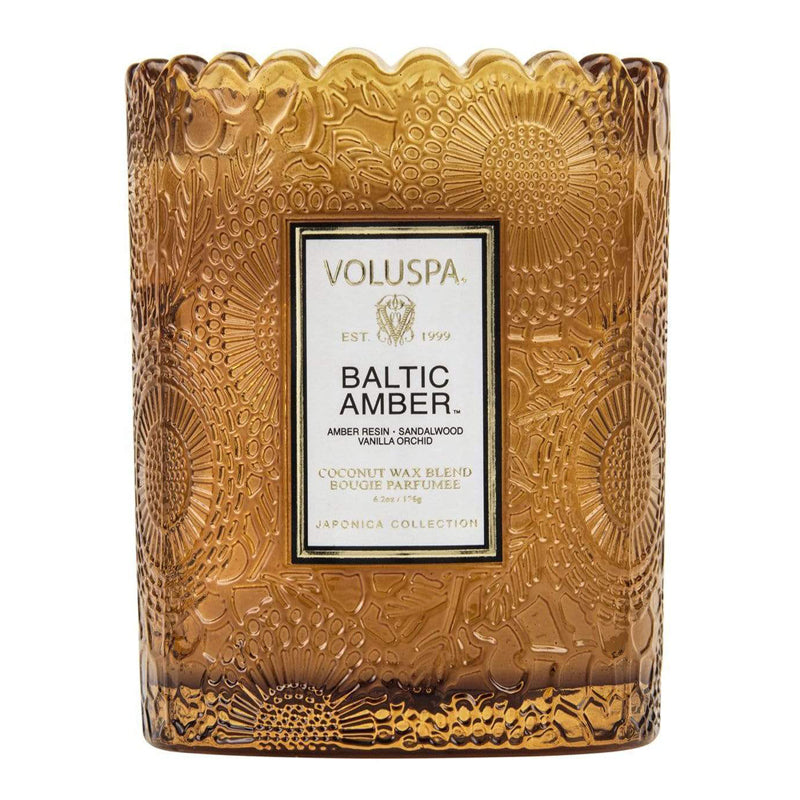Baltic Amber Scalloped Candle