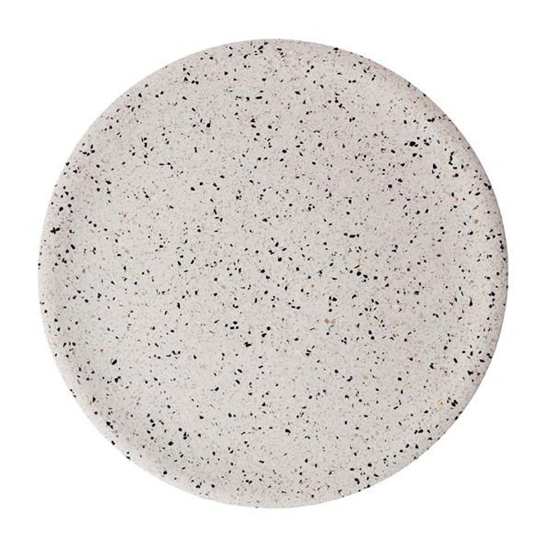 Terrazzo Dimple Tray - Large Snow