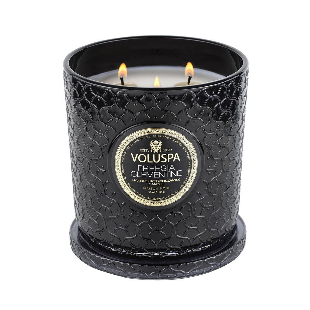Freesia Clementine 3 Wick Luxe Candle