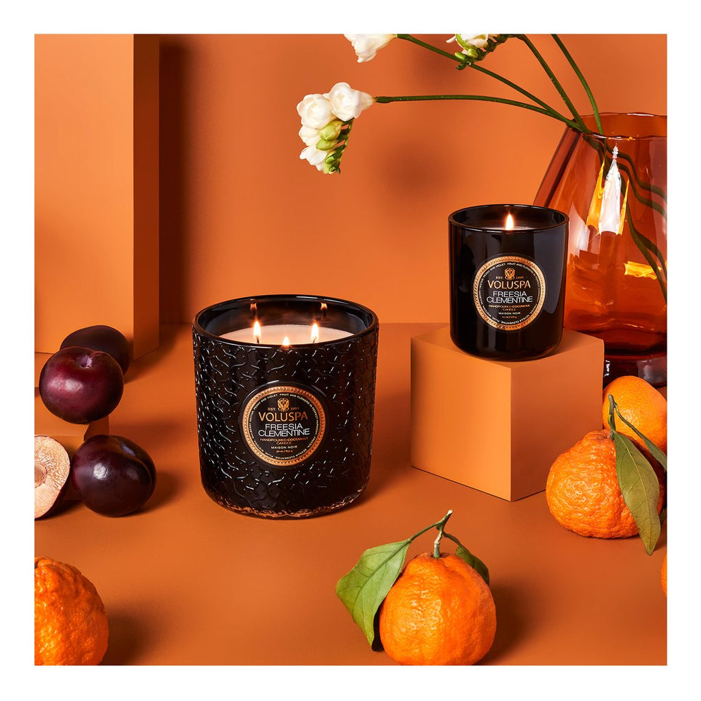Freesia Clementine 3 Wick Luxe Candle