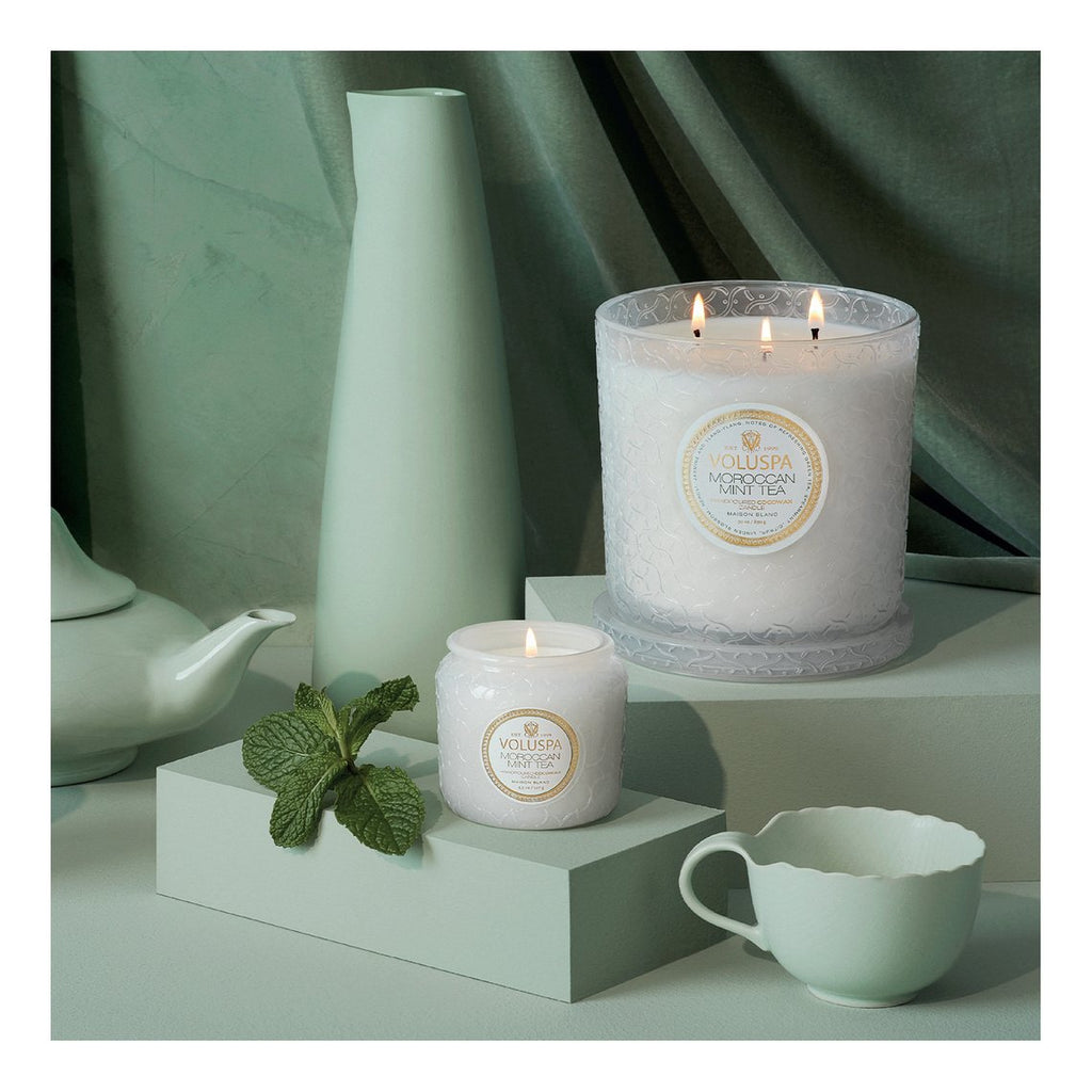 Moroccan Mint Tea 3 Wick Luxe Candle