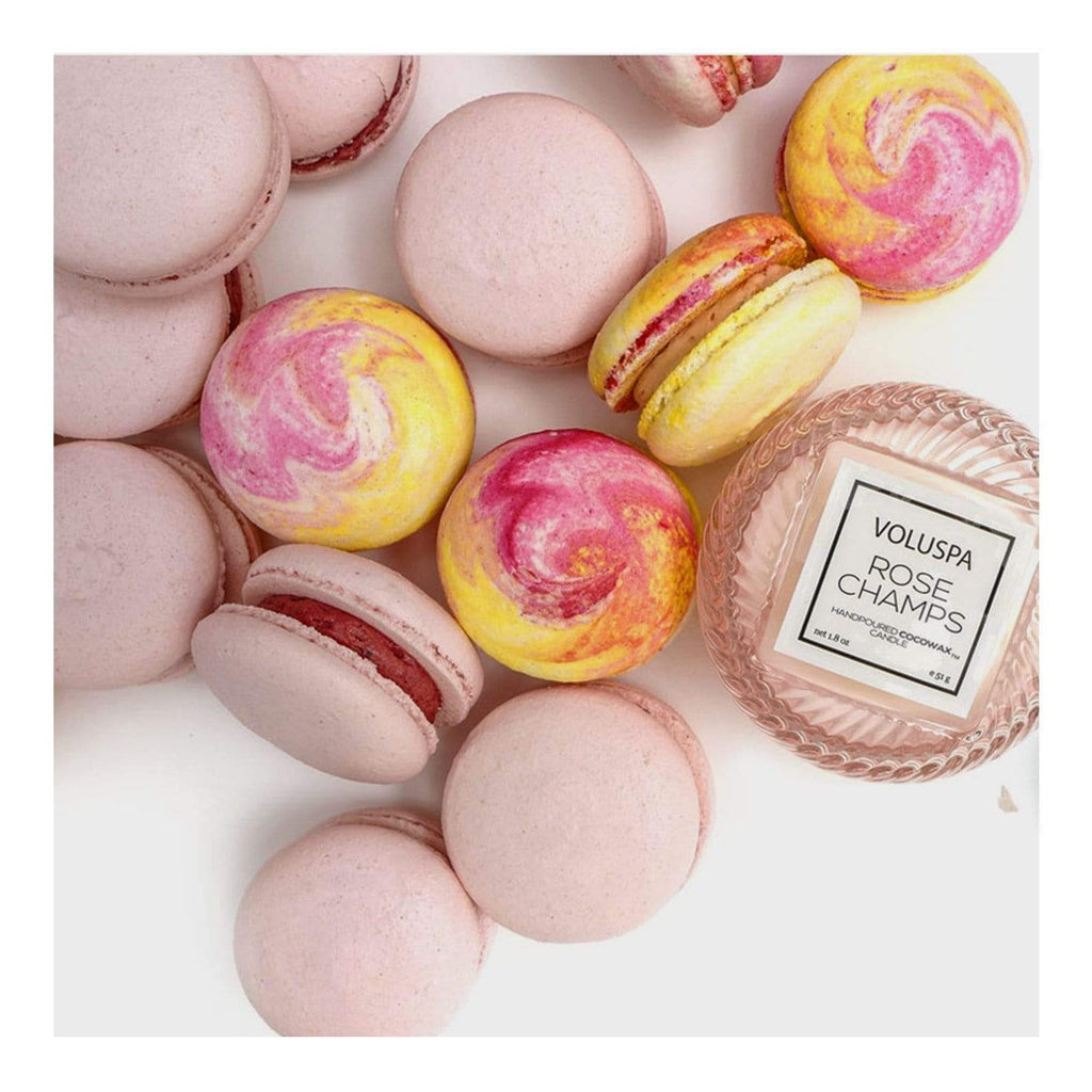 Rose Champs Macaron Candle